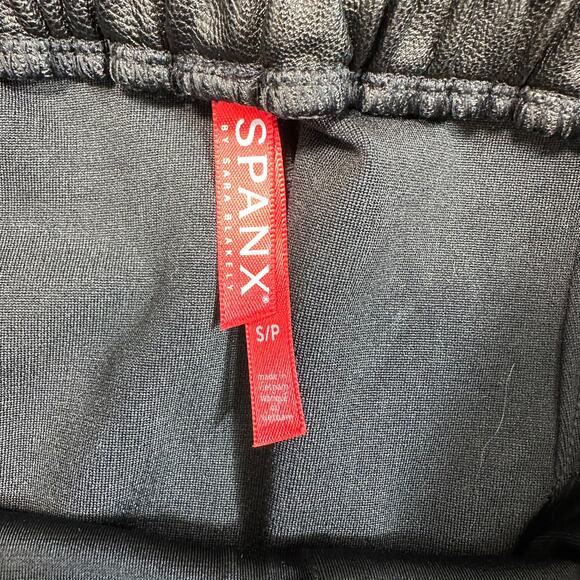 Spanx Leather-Like Joggers Faux Leather Jogger Black Small - Picture 8 of 14